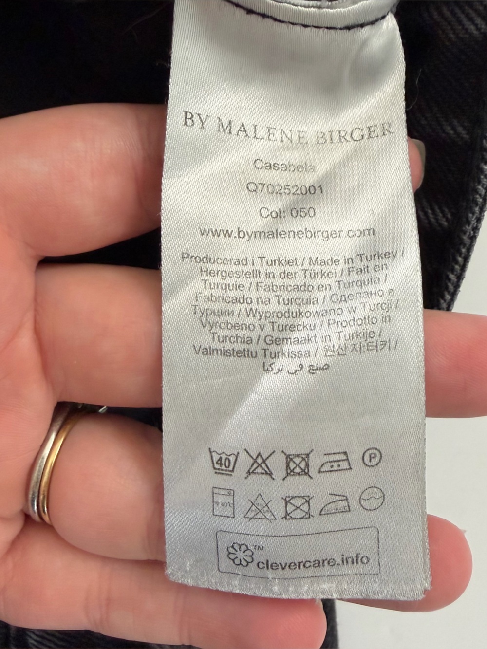 By Malene Birger Jeans Womens 28 Black High Rise Tapered Leg - Picture 5 of 10